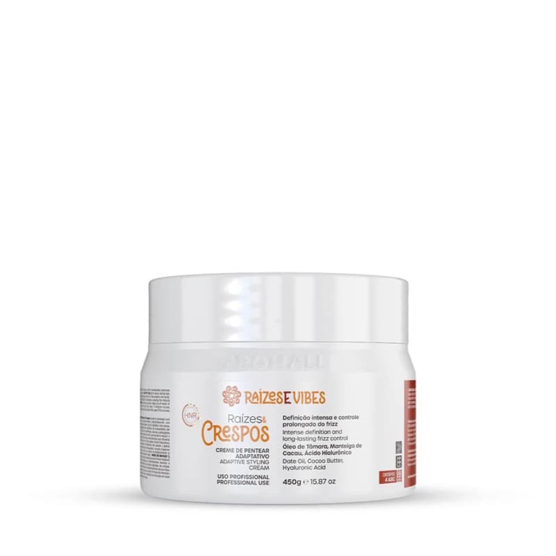 Creme de Pentear Ultra Hidratante Cachos Soltos Curvaturas 4ABC 450g - Raízes & Vibes