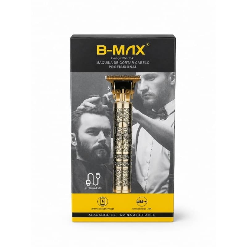 Máquina de cortar cabelo profissional recarregável