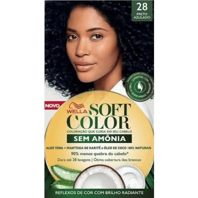 Tintura Semi Permanente Soft Color 28 Preto Azulado