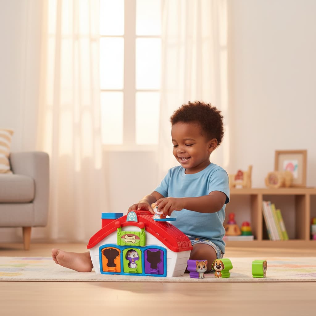 Casinha De Cachorro Brinquedo Infantil Mini Pet Acessórios Kit Cuidado Animal