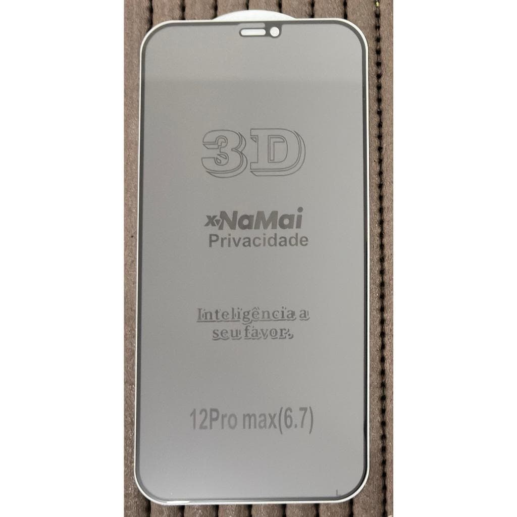 Película compatível com Iphone 12 Pro Max de Vidro 3D Privacidade