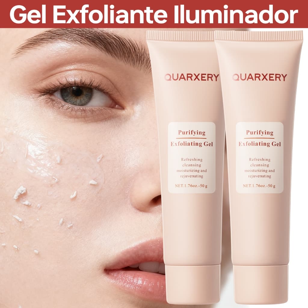 QUARXERY Gel Esfoliante Facial  Purificante para Pele Oleos Esfoliante Corporal Limpeza profunda 50g