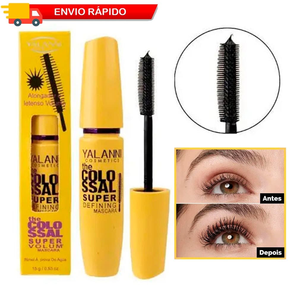Rimel Máscara De Cílios Volum' Express The Colossal Lavável Cor Classic Black Volume intenso