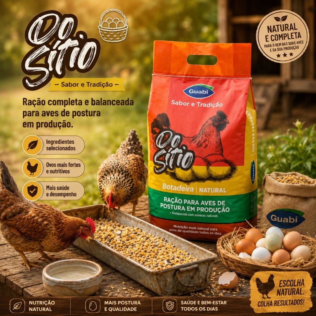 Ração Do Sítio para botadeira Natural Guabi 5kg