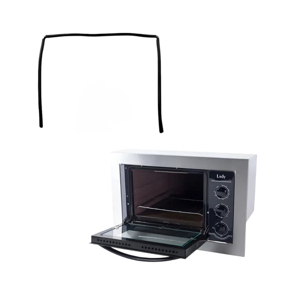 Vedação Para Forno Eletrico Safanelli Linha Lady 38x27cm | Borracha Gaxeta Guarnição Térmica