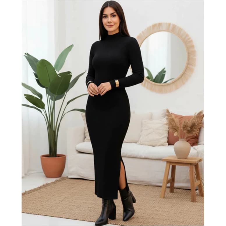 Vestido Longo Cacharrel Tubinho Luxo Moda Gringa Elegante para Festa Trabalho e Jantar