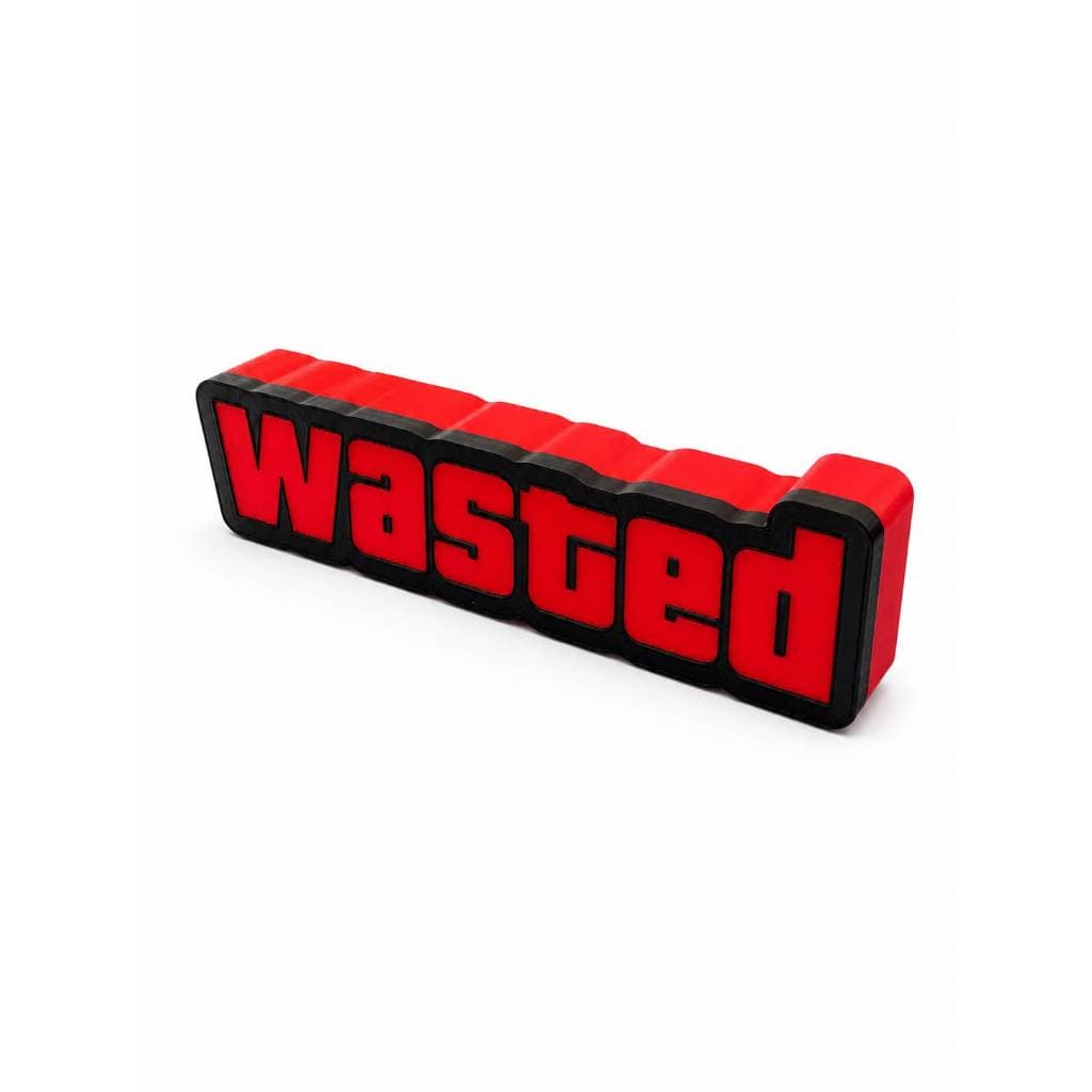 GTA WASTED Alerta Furta Luz para Setup Mesa Gamer Presente Geek Rainbow Stuff