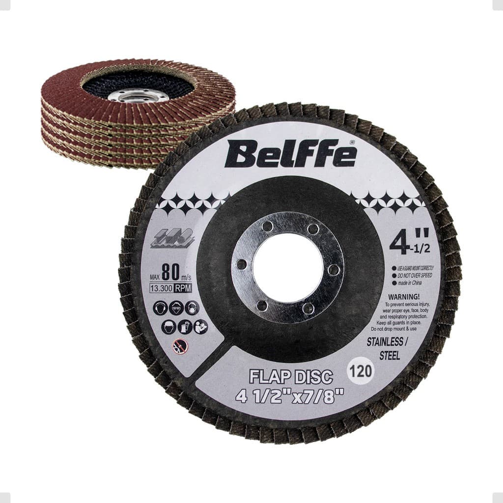 Kit 30, 60 e 100 Discos De Lixa Flap Grão 120 Madeira Aço Ferro  115mm Belffe