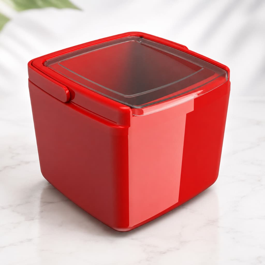 Balde gelo com tampa Porta  recipiente Alaska 1,0 Litro balde P/ latas , cozinha bares Litros Baldes gelo