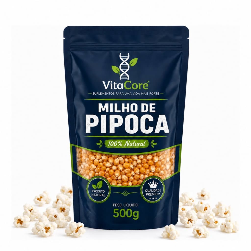 Milho Para Pipoca Tipo 1 Pacote 500g Estoura Tudo Envio Rápido