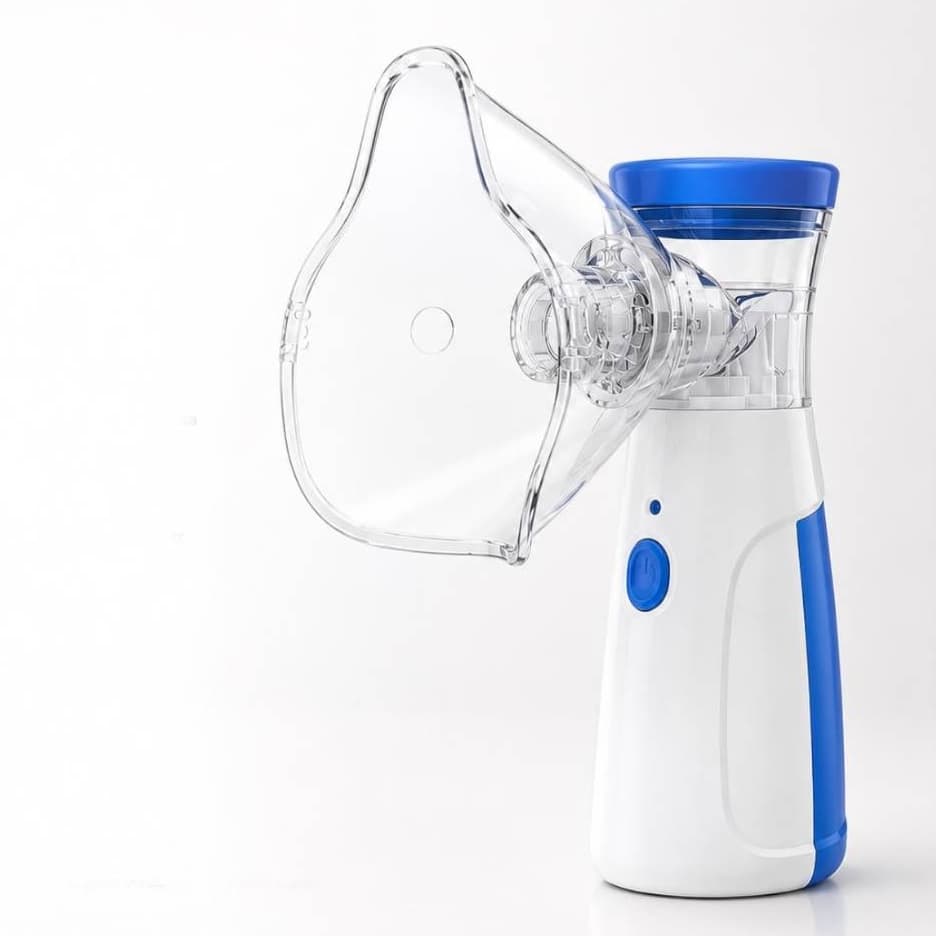 Inalador Portátil Mini Ultrassônico Silencioso Nebulizador Adulto Infantil Bebê Leve e  Prático Mini