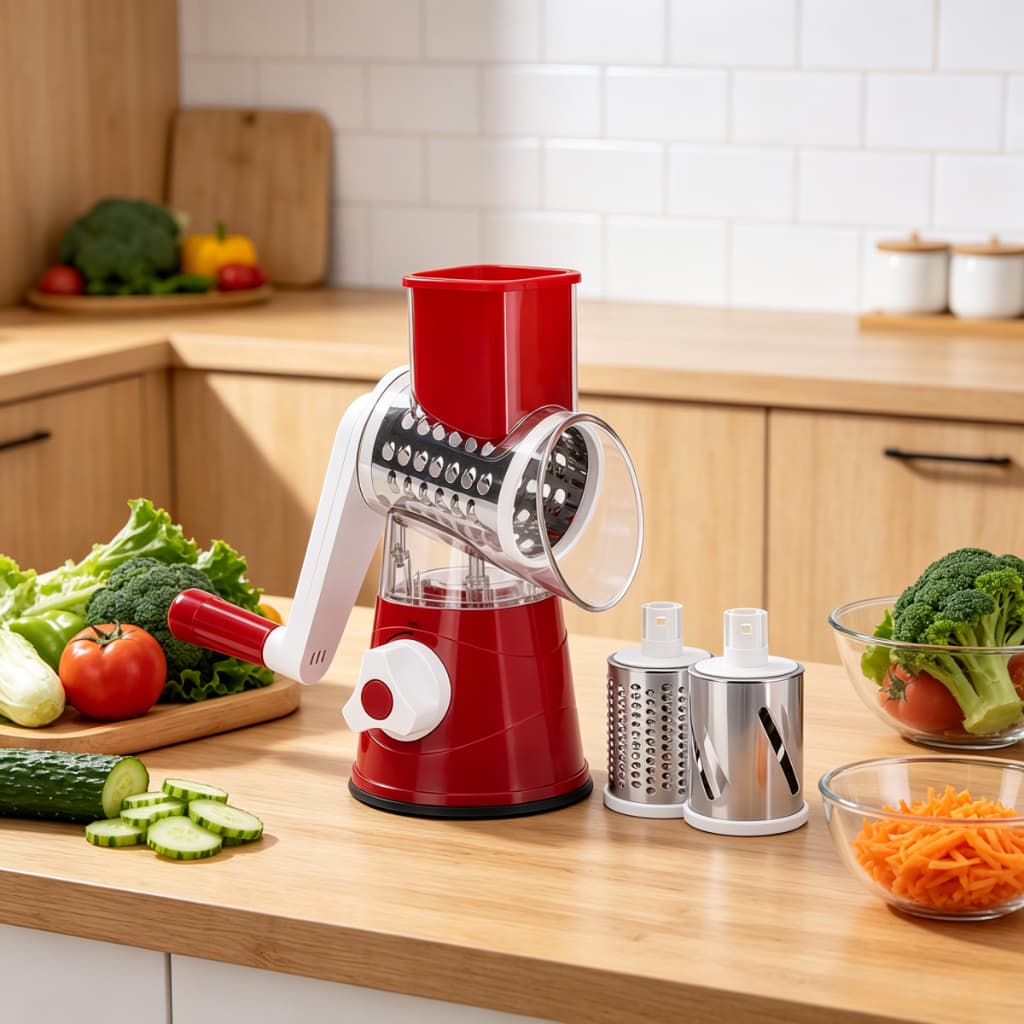 FATIADOR Manual de Legumes Giratório Multiuso Inox 3 em 1 - BP-15014