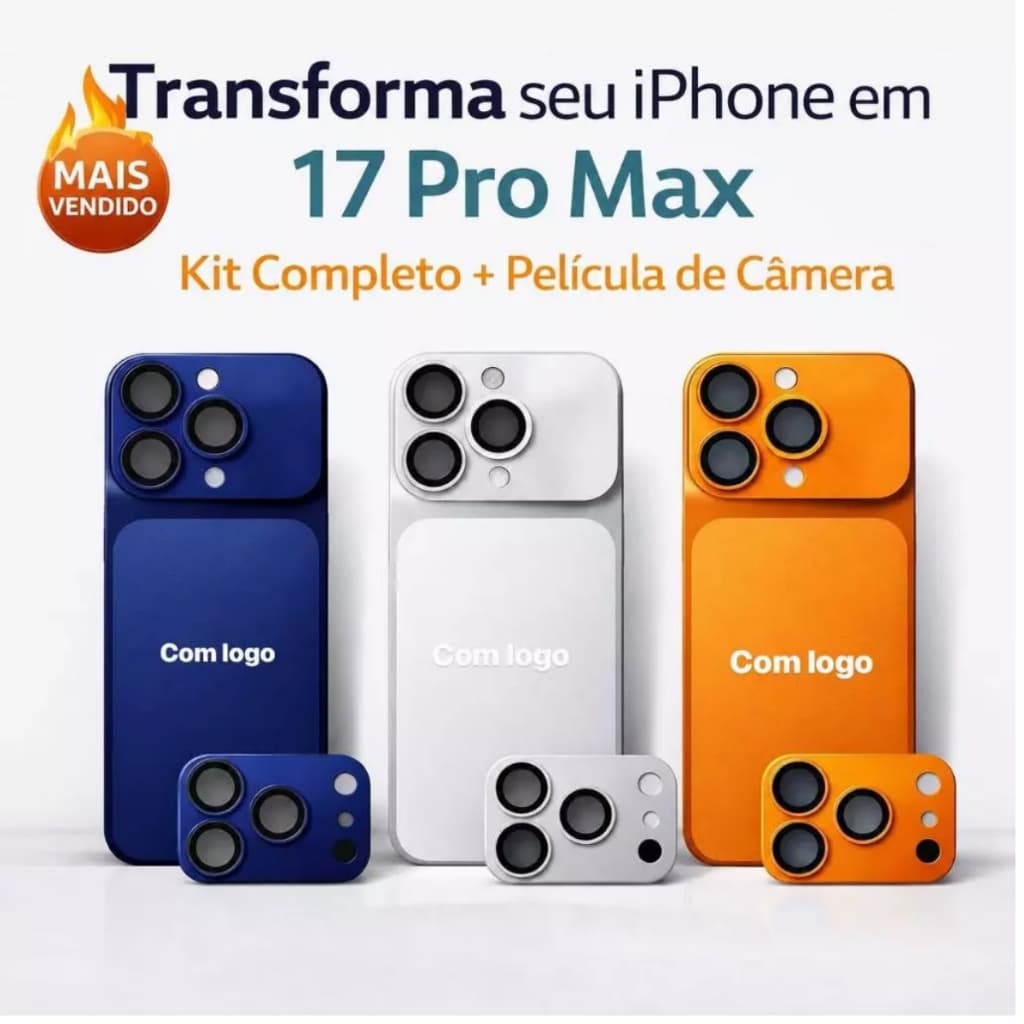 Película Filme Traseiro Transforma em iPhone17 Para iPhone 13/14/15/16 Pro/Pro Max+Película de Lente