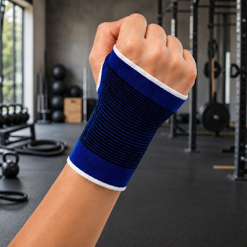 Par Munhequeira de Compressão para Pulso Academia Musculação Crossfit