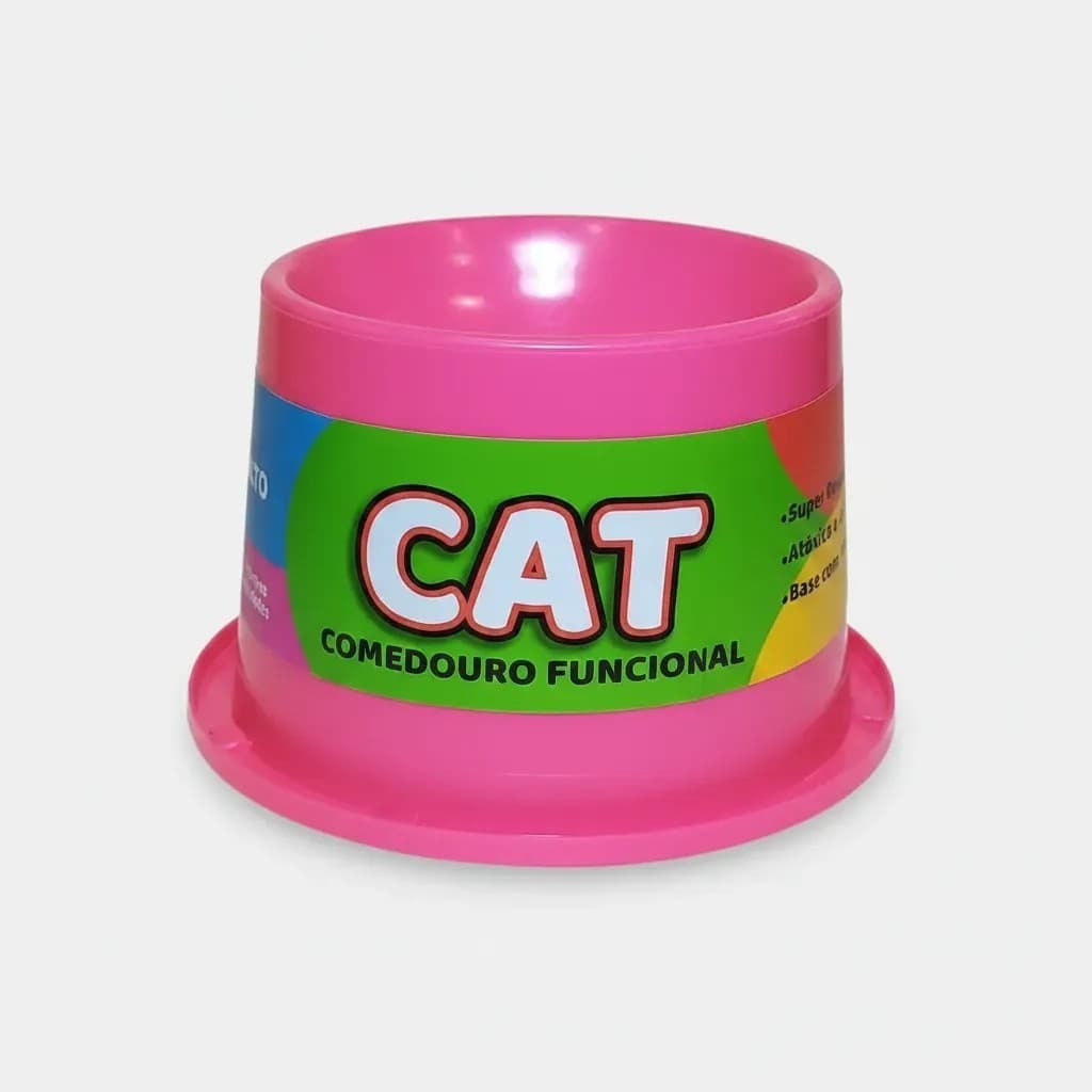 Comedouro Elevado para Gatos | Tigela Alta Ergonômica Antivômito