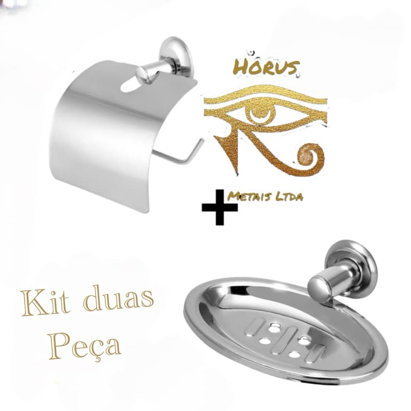 kit de acessórios saboneteira e papeleira stander para banheiro e lavabo aço inox