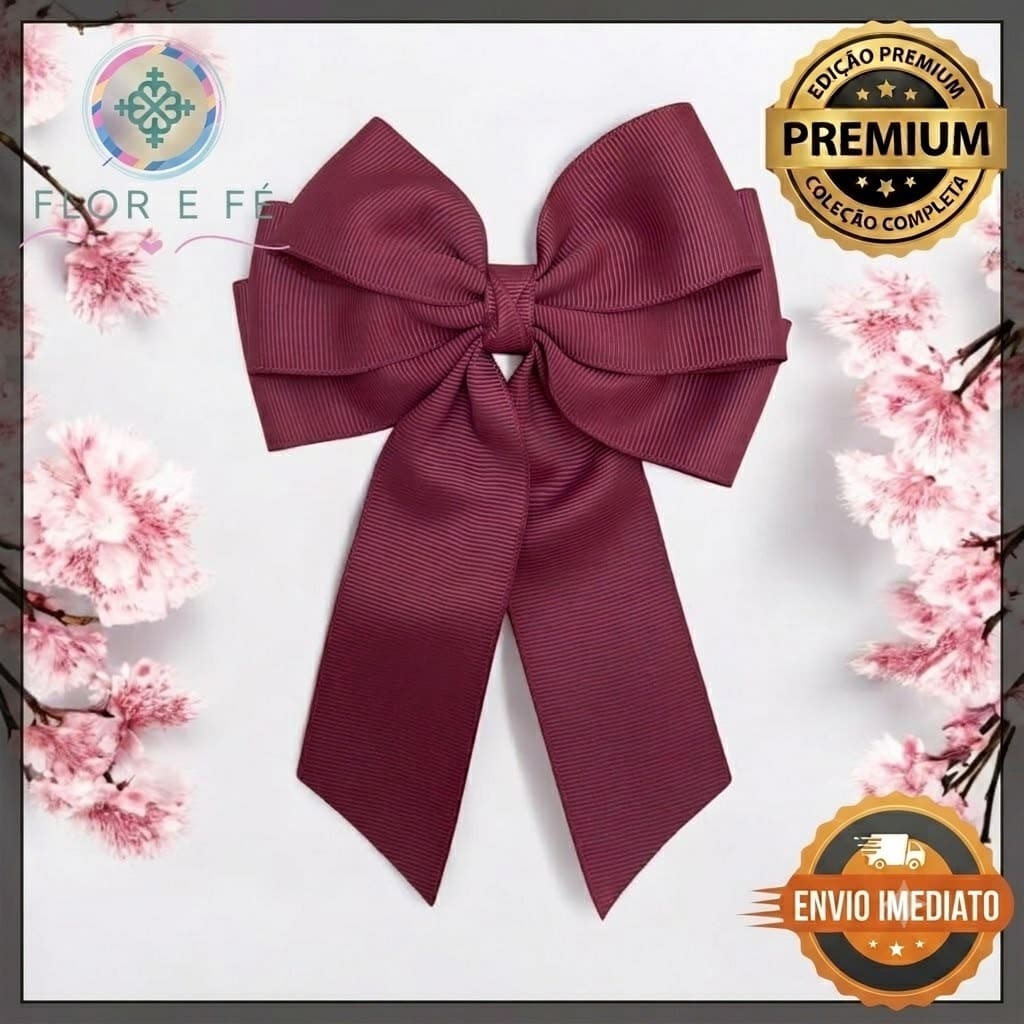 Laço Sofia Elegante Blogueira Com Pontas Adulto ou Infantil Virginia Cabelo
