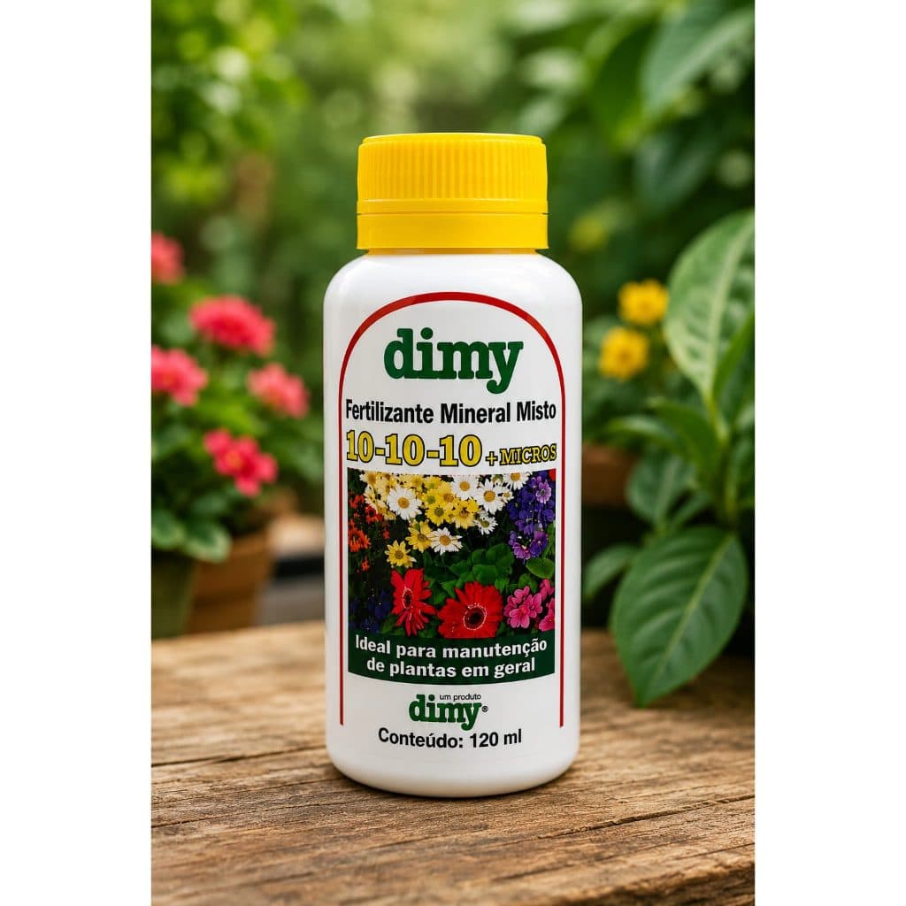 Adubo 10-10-10 Fertilizante Mineral Misto Dimy Micros 120ml Nutrição Completa
