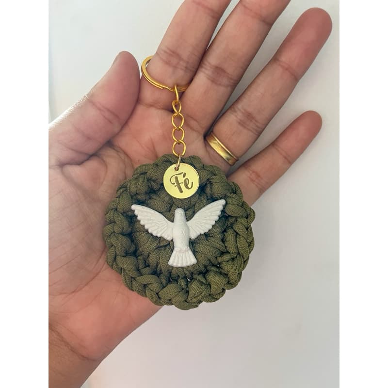 Mandala divino Espírito Santo chaveiro