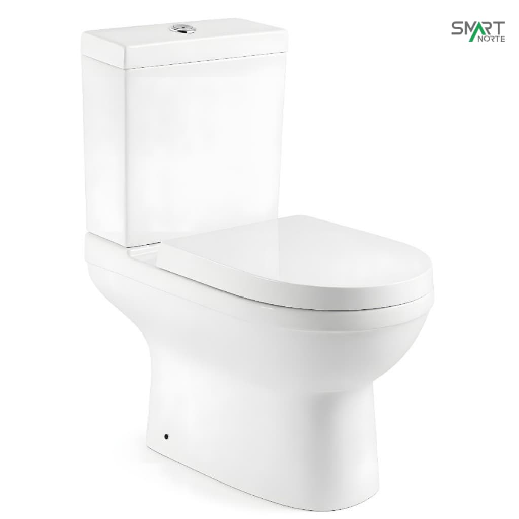 Vaso Sanitário com Caixa Acoplada Smart Fit Dual Flush Branco em Cerâmica