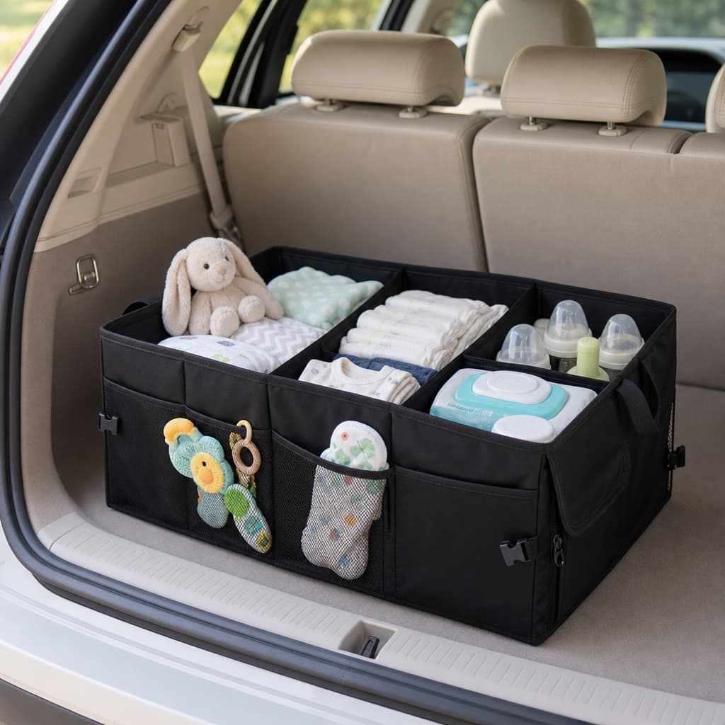 Organizador Multifuncional Dobrável Porta-Malas Guarda roupas Viagem