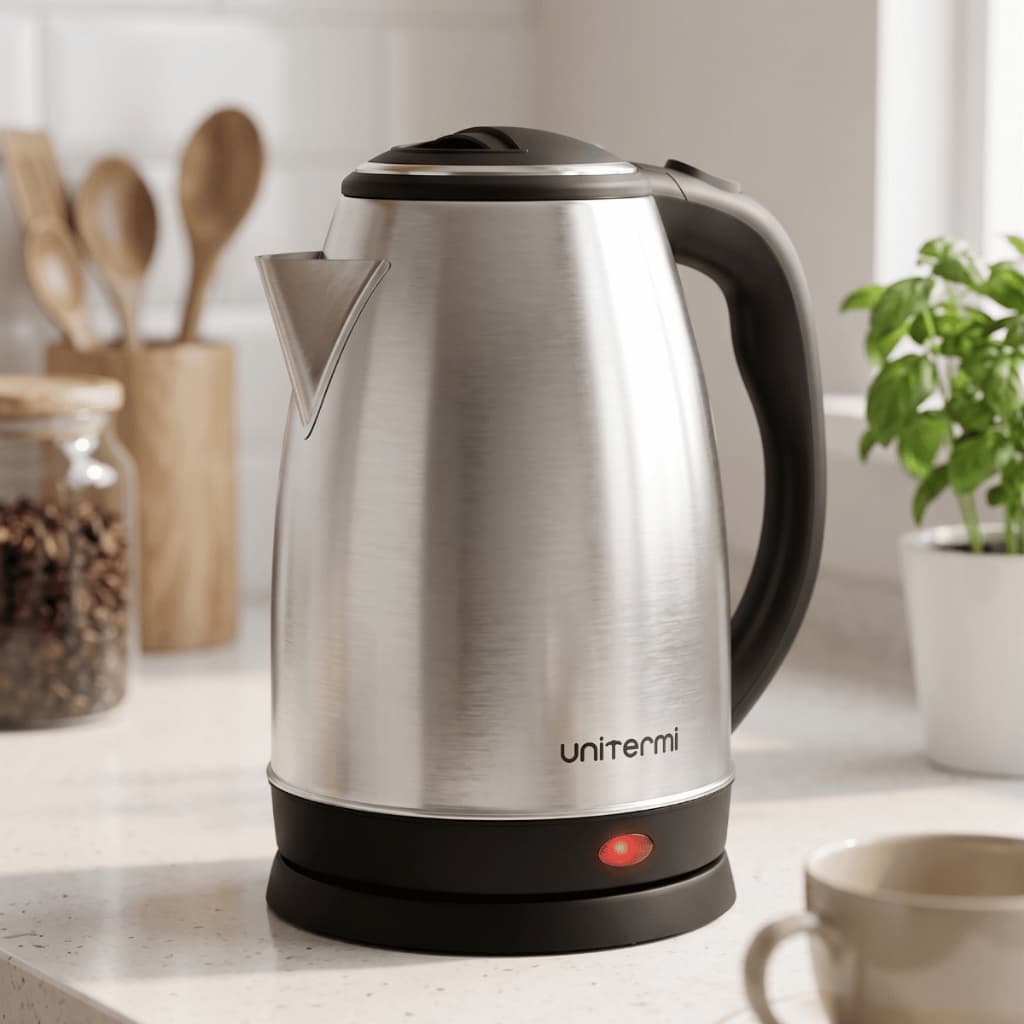 Chaleira Jarra Elétrica 1,8L 1200~1800W Base 360° Ferve Água Rápido Desligamento Automático para Chá e Café 127v/220v