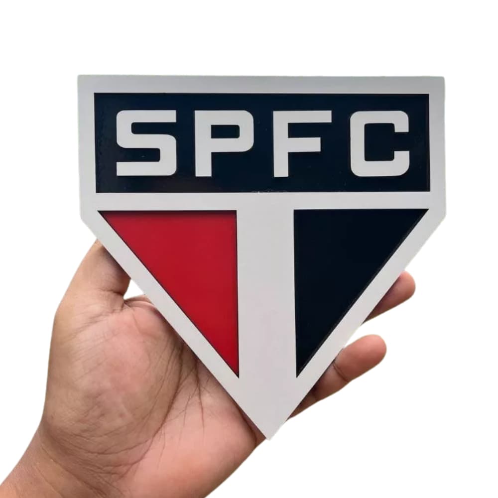 Quadro SÃO PAULO 3D em Alto Relevo – MDF3mm 20x20cm + Suporte +Brindes