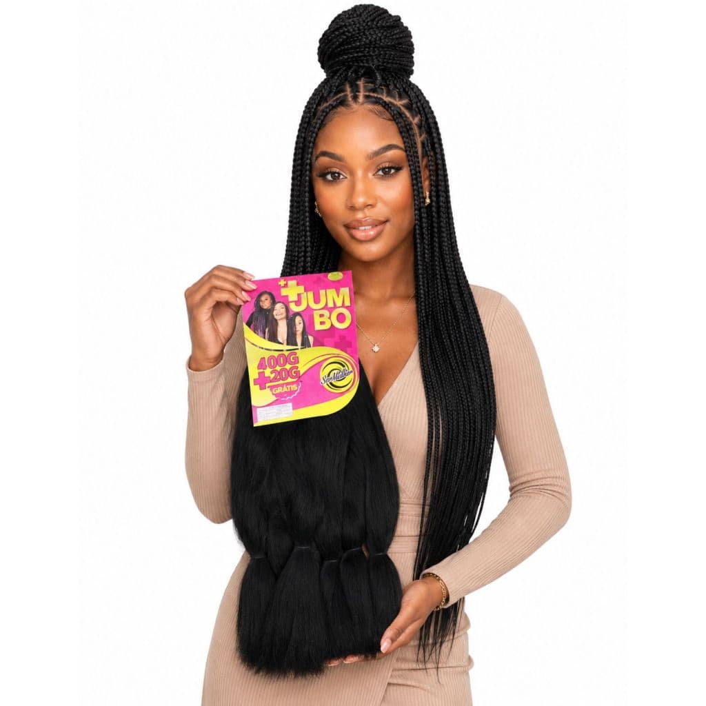 Jumbo Box Braids 420g Aplique Para Trança