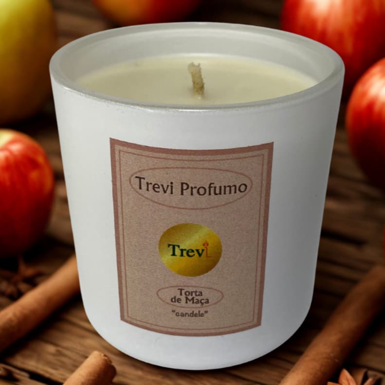 Vela aromática Torta de Maçã e Canela 180 gr | Vela Perfumada | Vela Artesanal | Aromaterapia | Decoração