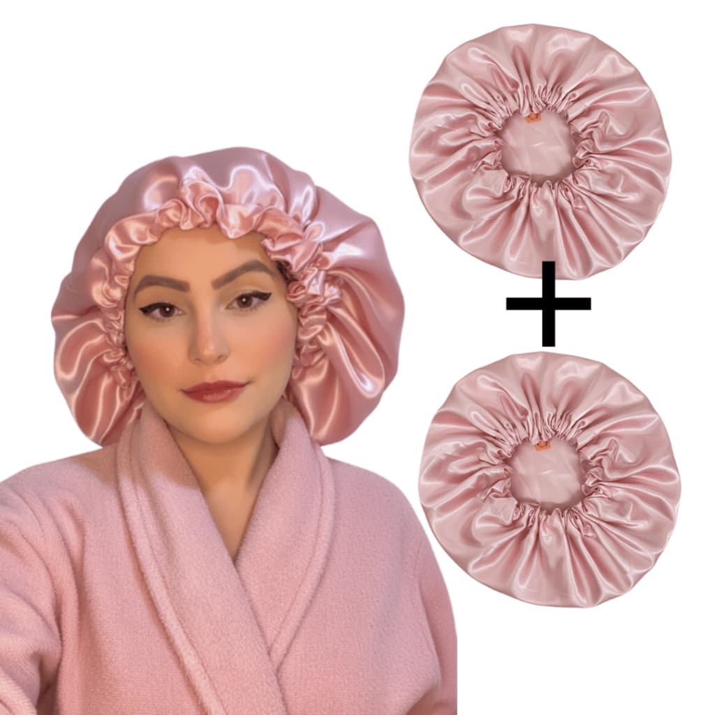 2 Toucas de Cetim EXTRA GRANDE touca anti frizz dupla face touca cacheadas