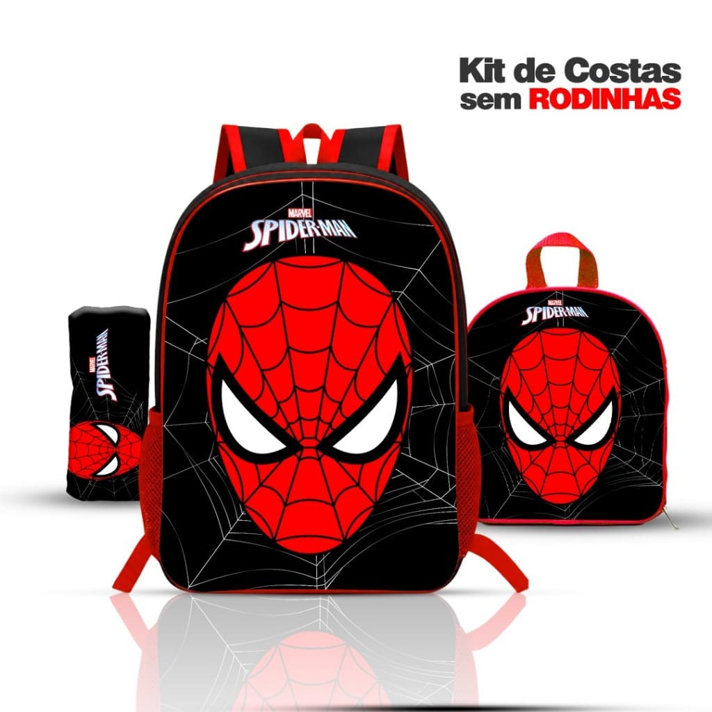 Mochila Escolar Infantil Menino Kit Com Lancheira E Estojo OU SÓ MOCHIL Reforçada