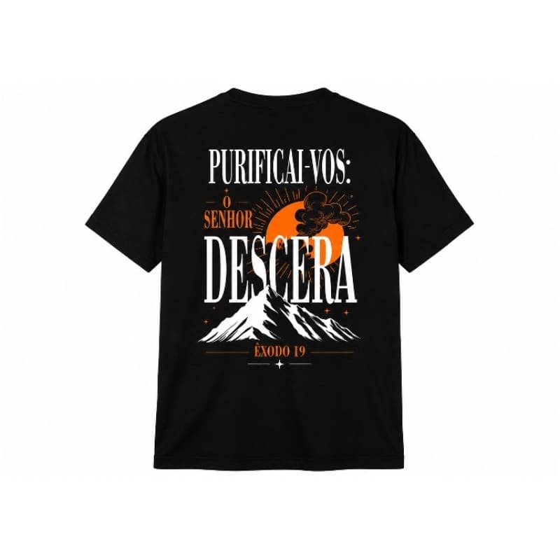 Camiseta camisa Unissex com Estampa Cristã 100% agudao