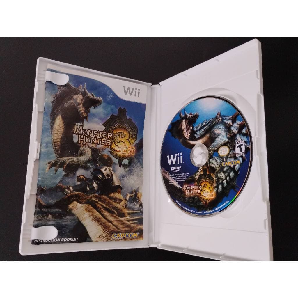 Jogo Monster Hunter Tri 3 Original Americano NTSC EUA USA em Mídia Física para Nintendo Wii