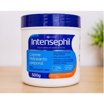 Creme Hidratante Corporal Intensephil 500g Pele Seca e Sensível Massime