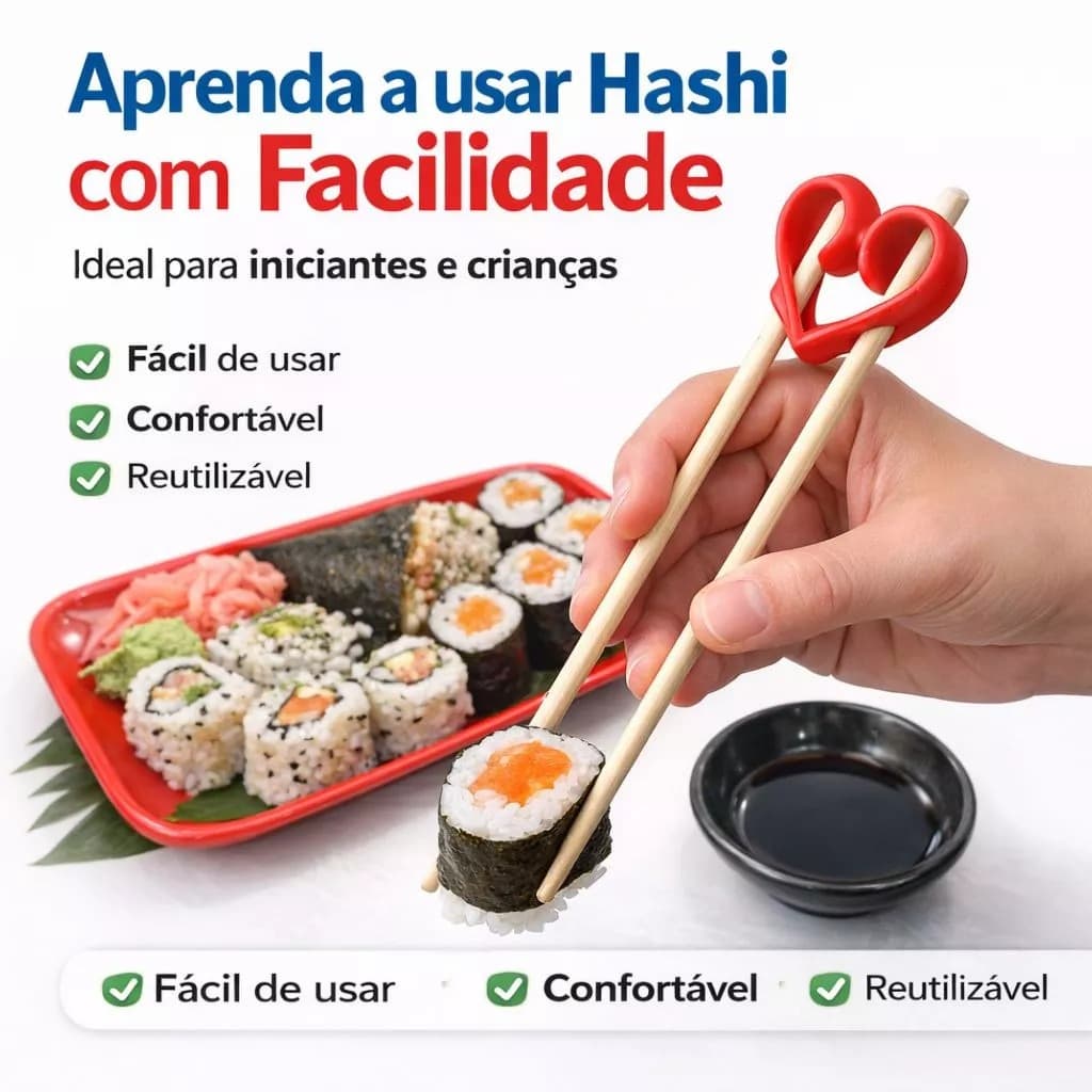 Suporte Auxiliar para Hashi Adaptador Treinador de Hashi para Iniciantes e Crianças Fácil de Usar Reutilizável