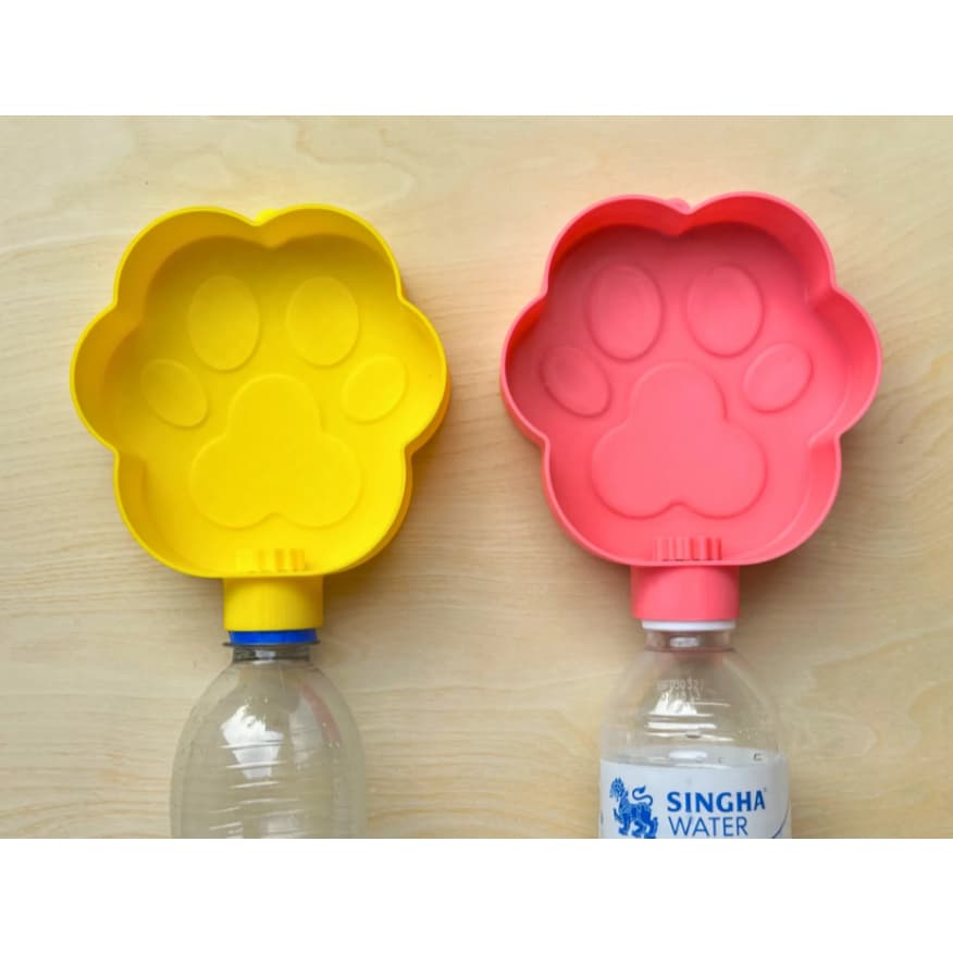 Bebedouro Automático para Pets em Formato de Patinha | Adaptador para Garrafa PET | Cães e Gatos |