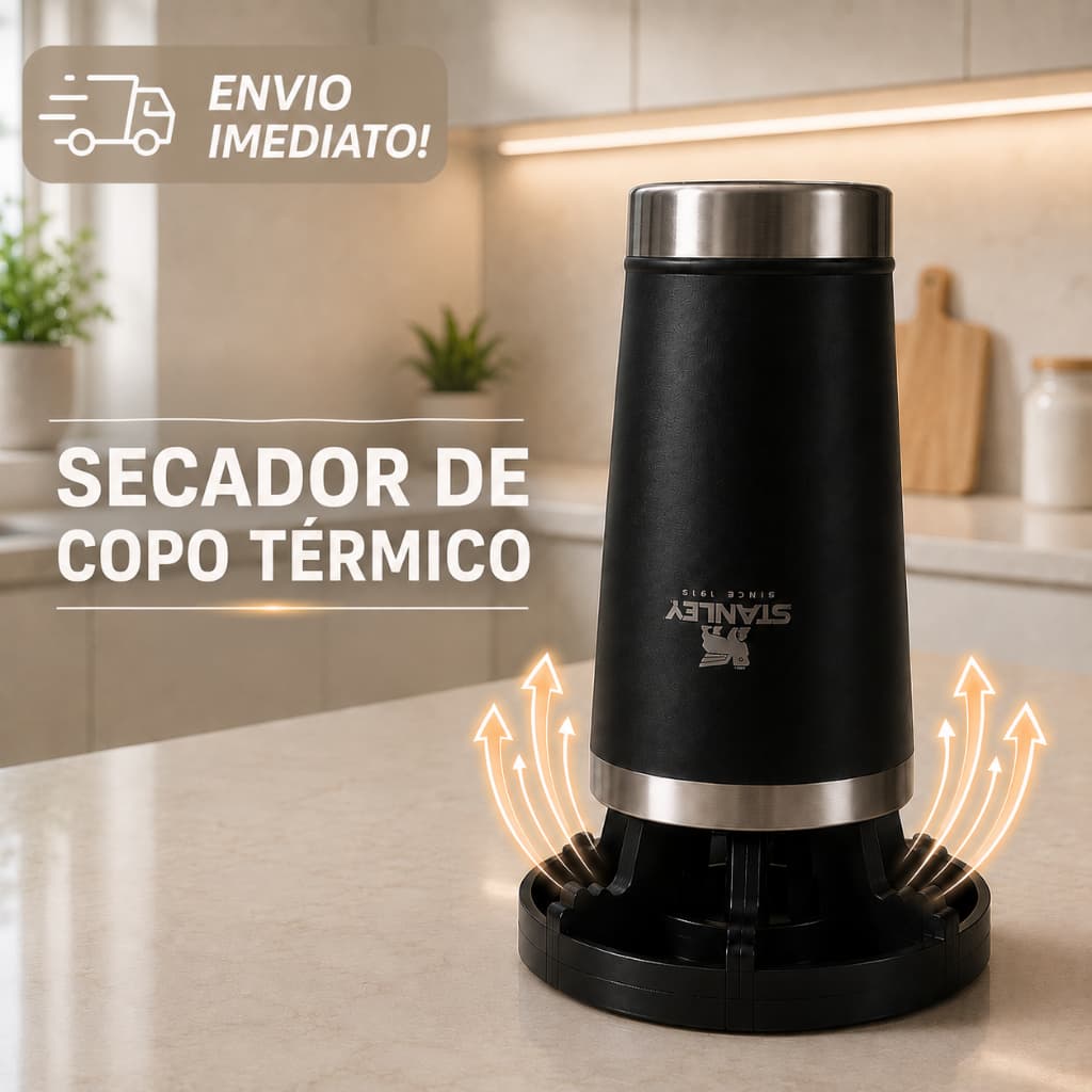 Secador para COPO TÉRMICO Squeezes Suporte de Secagem Cozinha