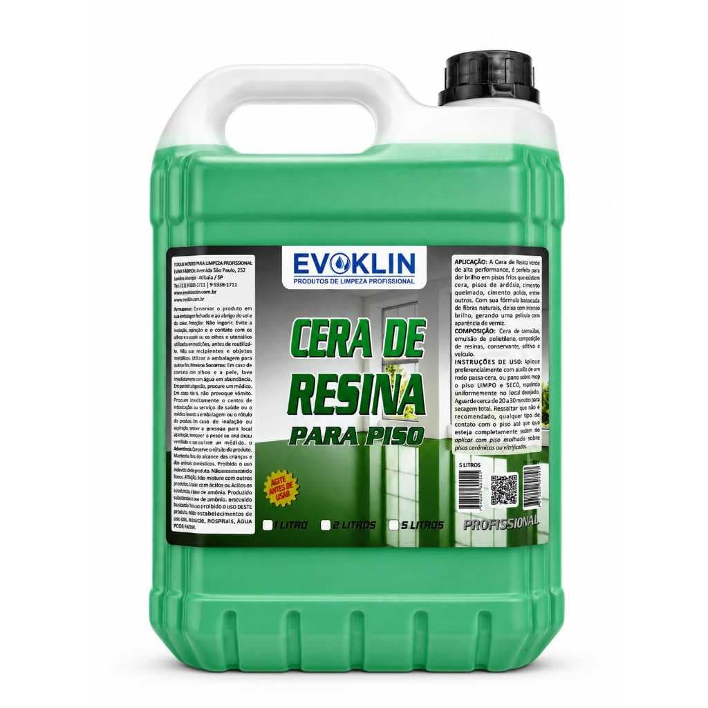 Cera Para Piso Verde 5L Com Resina Ideal Para Pisos de Ardósia E Pisos Verdes