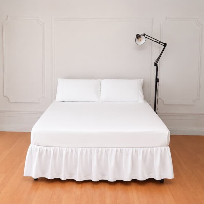 Jogo de Cama Casal Queen  Micropercal 400 Fios 3 Peças Lençol com Elástico + 2 Fronhas