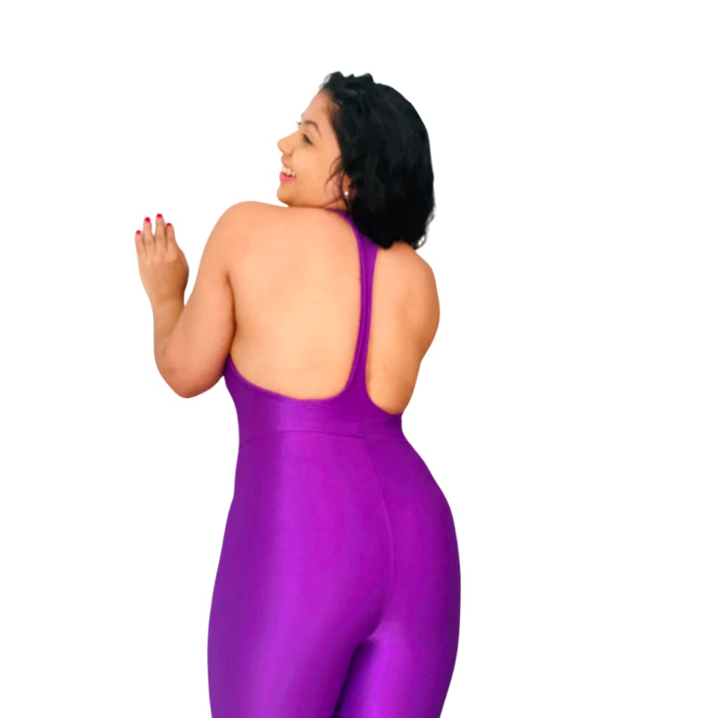 Macacão Longo de academia feminino zero transparencia poliamida