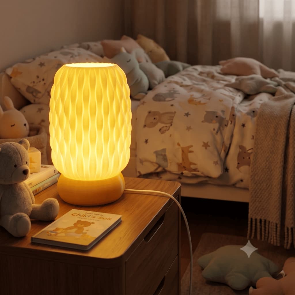 Abajur LED – Design Moderno com Iluminação Aconchegante - Quarto Infantil