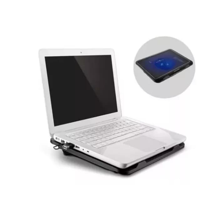 Base Cooler para Notebook Multilaser AC263  com Ventilador USB Silencioso Ergonômico  até 17 polegadas.
