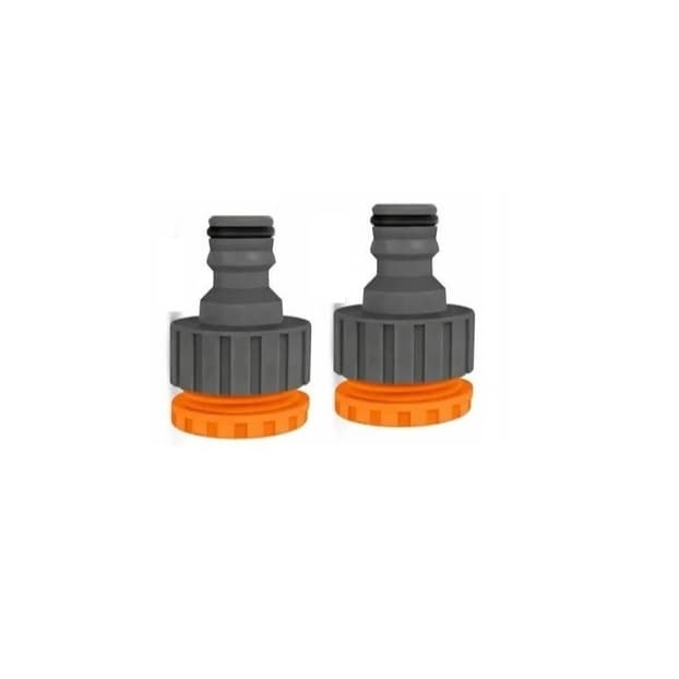 Kit 2 Adaptador Fêmea Tramontina com Rosca 3/4" e Redução 1/2" em Plástico para Jardim