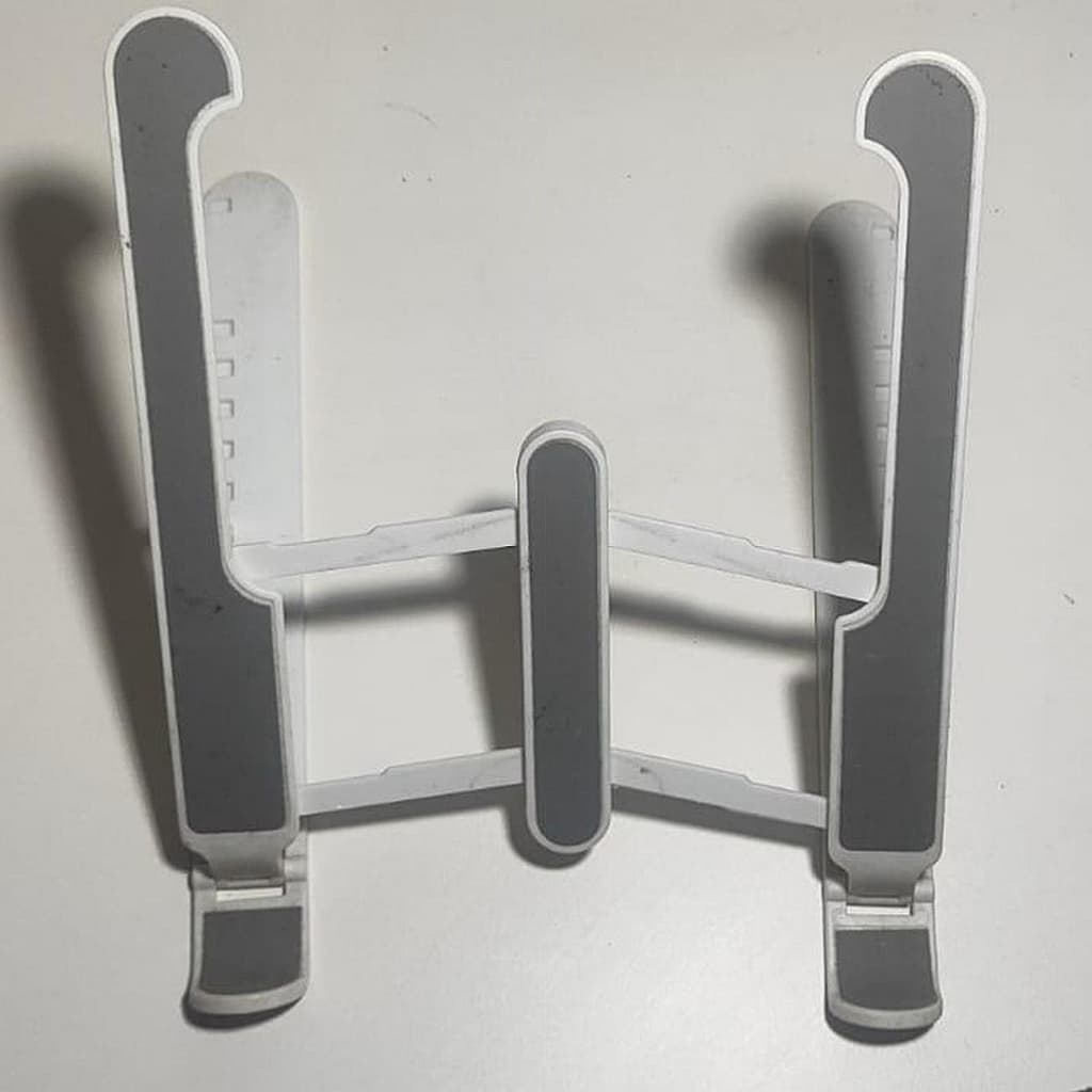 Suporte para Notebook Dobrável Ajustável Portátil de Plástico Usado Base Ergonômica 10 a 17 Polegadas