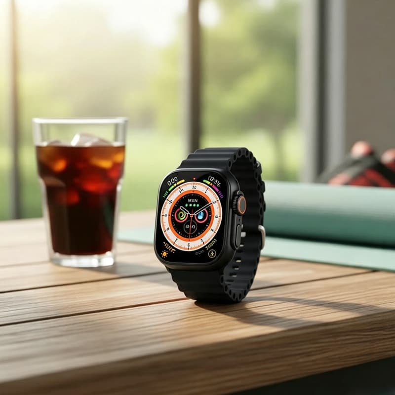 Smartwatch 8 Ultra Série 8 Digital à Prova D'Água para Homens, Esportivo com Android