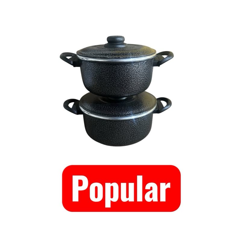 Kit 2 Caçarolas Alumínio Panelas N16 e N18 Cozinha Completa