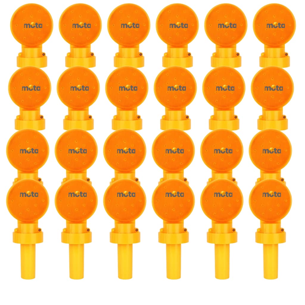 Kit 24 Sinalizador Viário Cone Mini Led 12 C/fotocélula