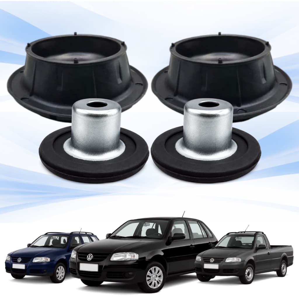 Kit Coxim Prato Amortecedor Dianteiro Gol Parati Saveiro G3 G4