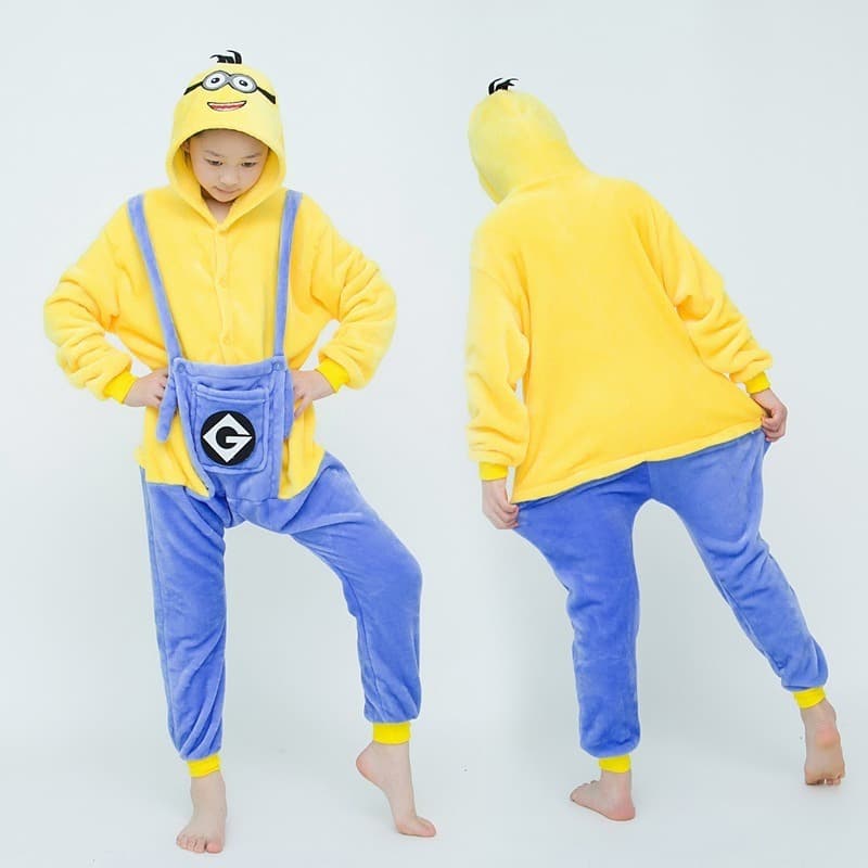 Pijama Kigurumi Minions Fantasia Quente E Fofinho Personagem