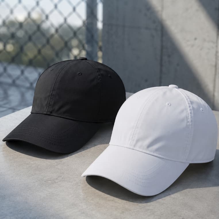 KIT C/ 2 BONÉ TACTEL PRETO OU BRANCO